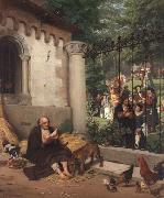 Eduard von Gebhardt Lazarus and the Rich Man painting